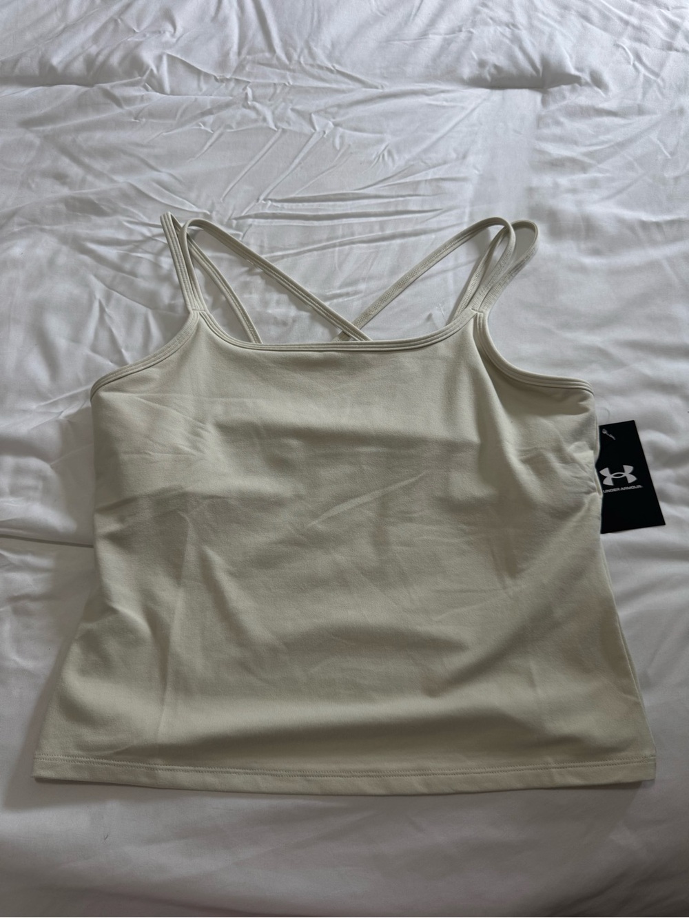 Under Armour Women's Cream Double-Strap Tank Top